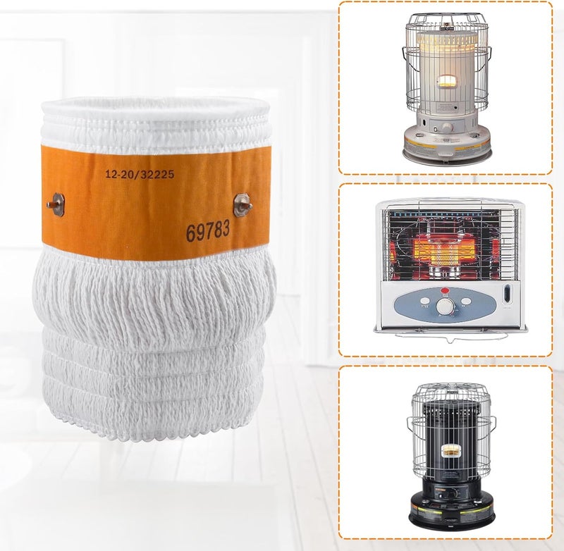 VIDABTE Kerosene Heater Replacement Wicks 32225 for Kero World KW-24C, Also for DuraHeat DH-2300,for Dyna-GLO RMC-95C, for Envirotemp 93043 Replacement Wicks, White - Image 4